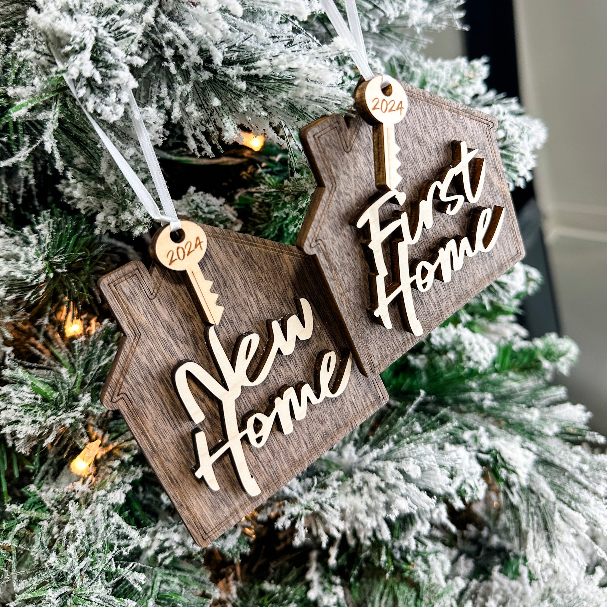 First / New Home Key | 3D Wood Ornament