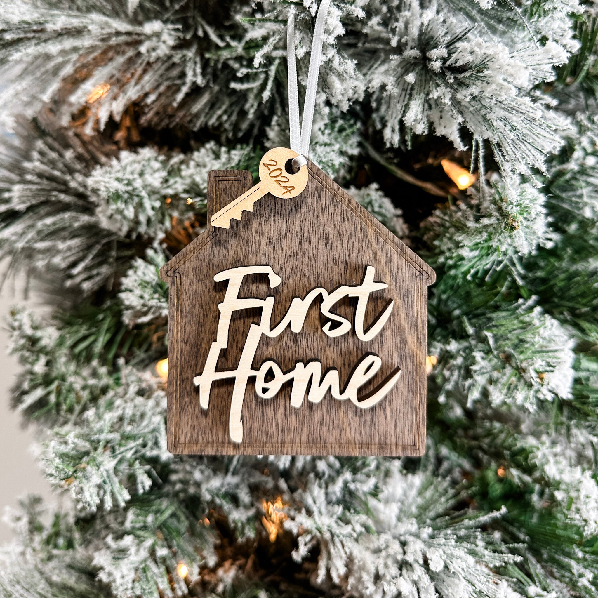 First / New Home Key | 3D Wood Ornament