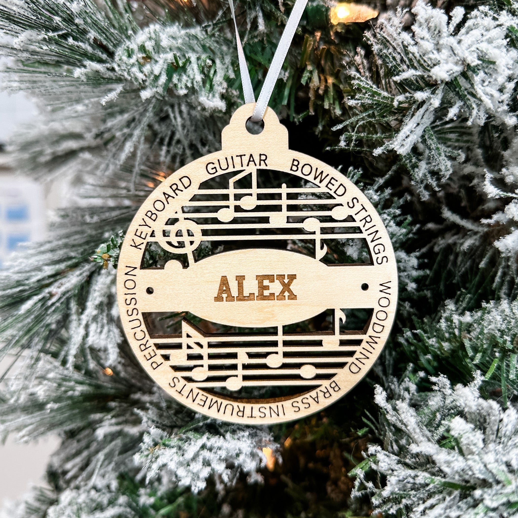 Personalized Music & Dance | 3D Wood Ornaments