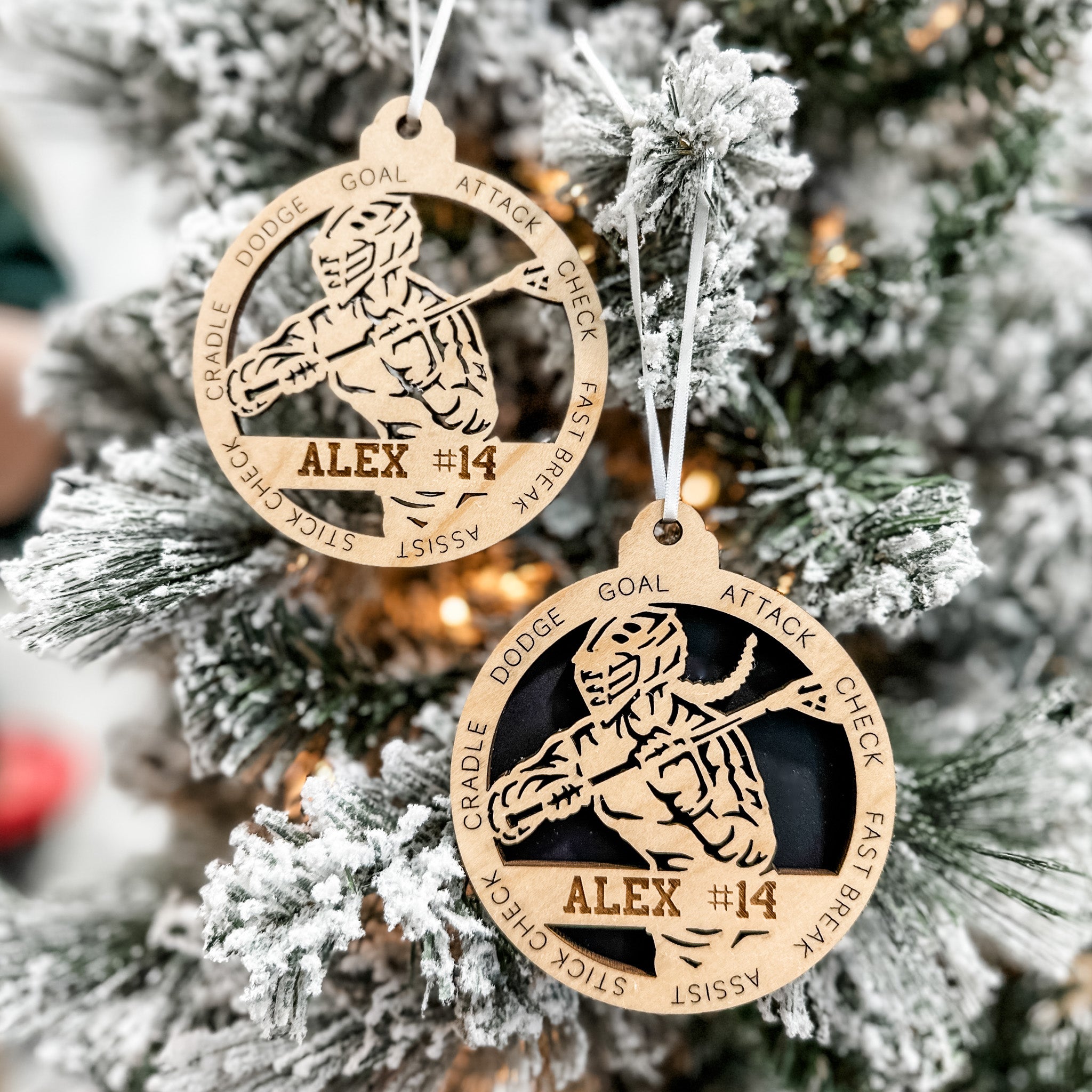 Personalized Lacrosse Collection • Ornament, Magnet, Medal, or Mini Sign