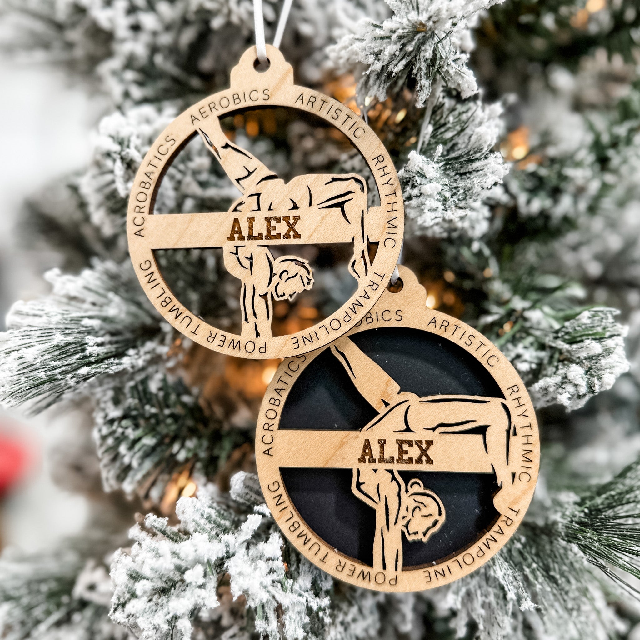Personalized Gymnastics Collection • Ornament, Magnet, Medal, or Mini Sign