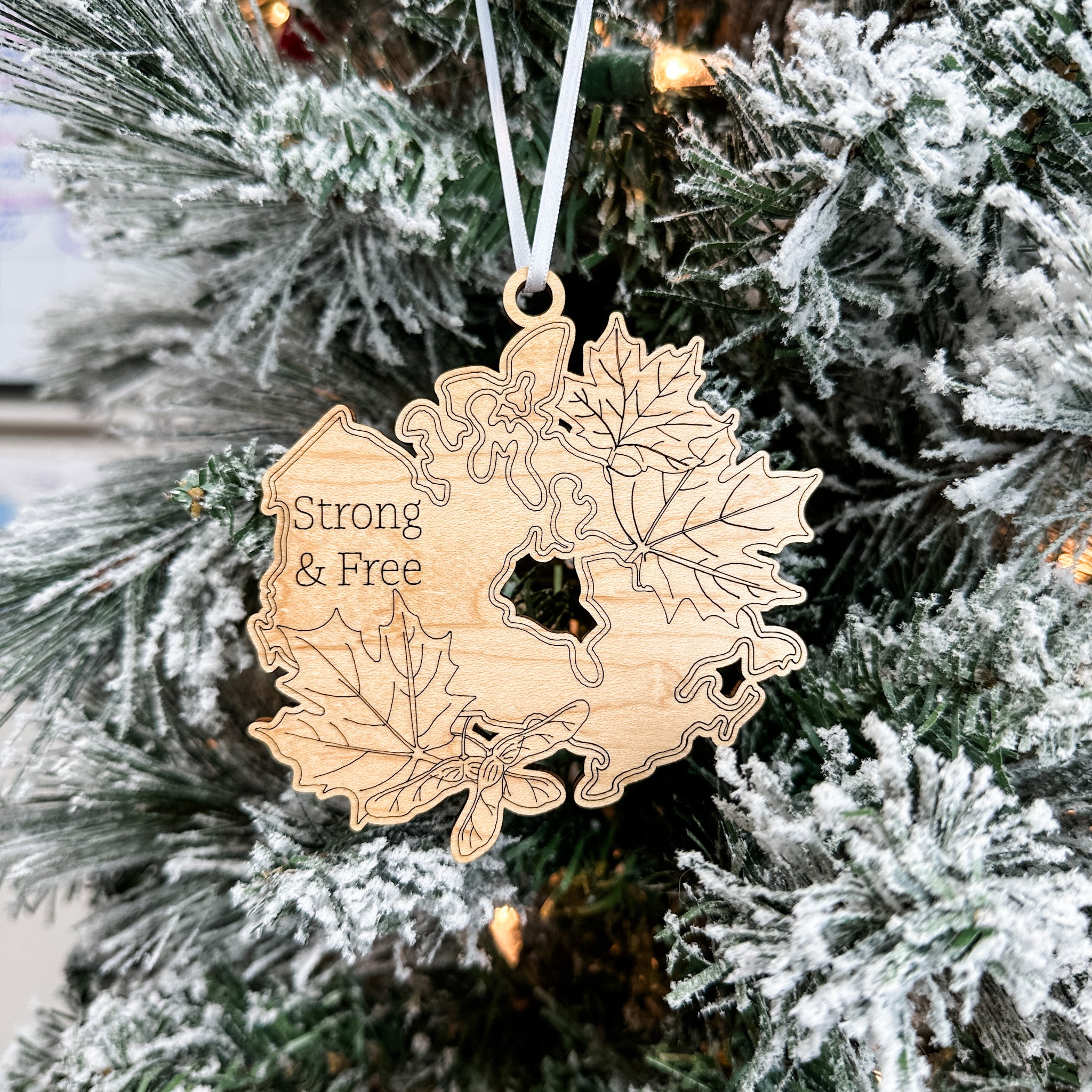 Canadian Provincial Flower • Wood Ornament or Magnet • For Souvenirs, Travel, or Canadian Pride