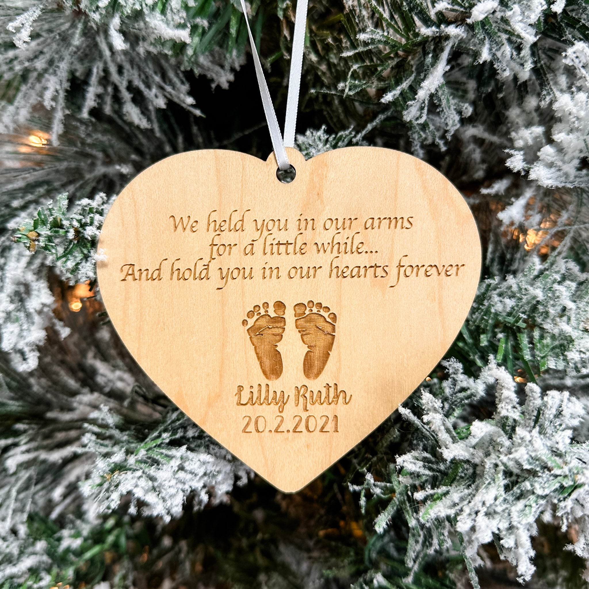 Infant / Child Loss | Engraved Wood Ornament