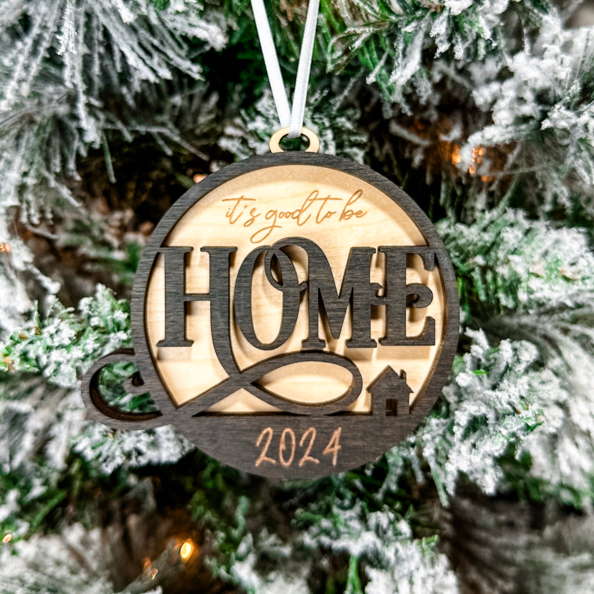 Classic It's Good To Be Home | 3D Wood Ornament