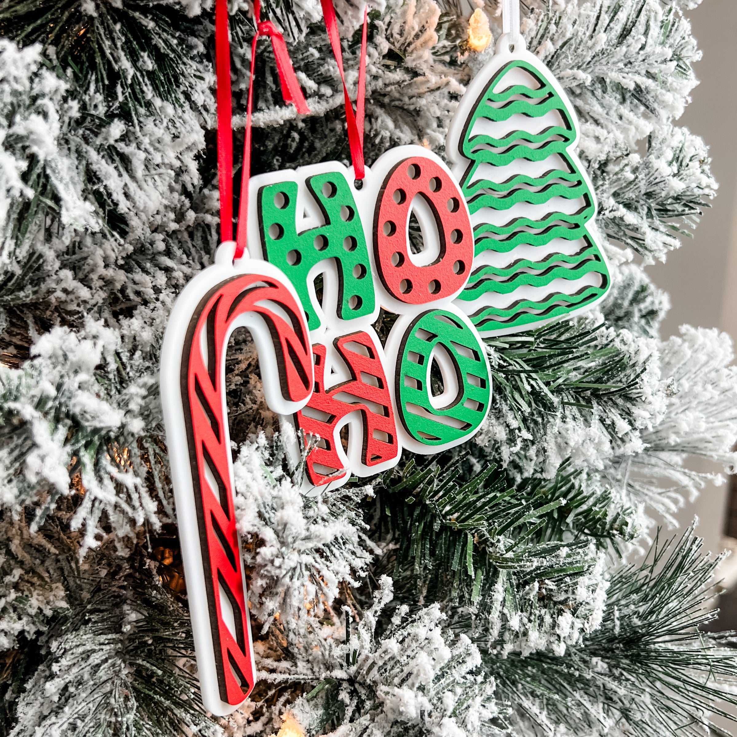 Festive Christmas | 3D Wood & Acrylic Ornaments (Choose from 3!)