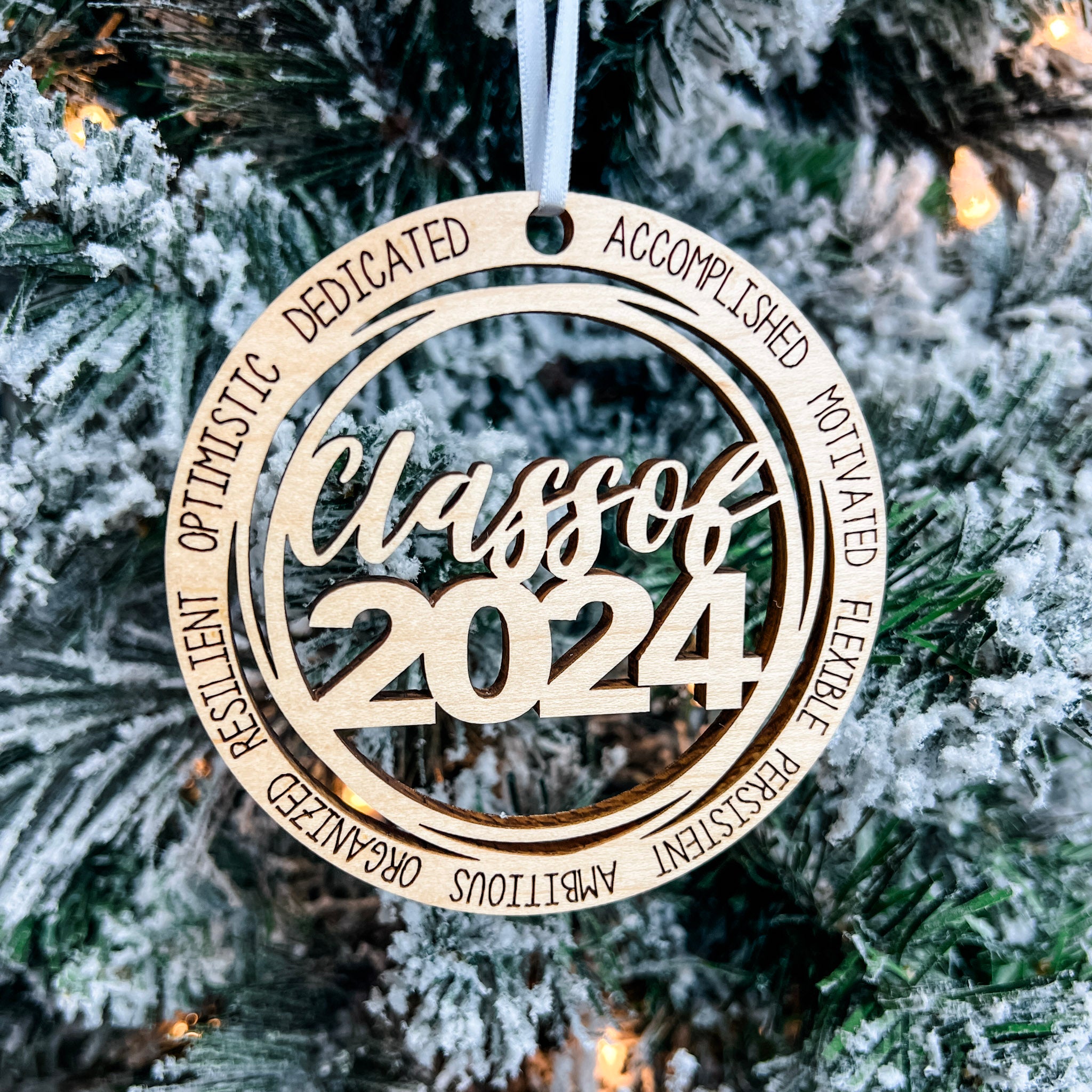 Class of 2024 | Engraved Wood Ornament