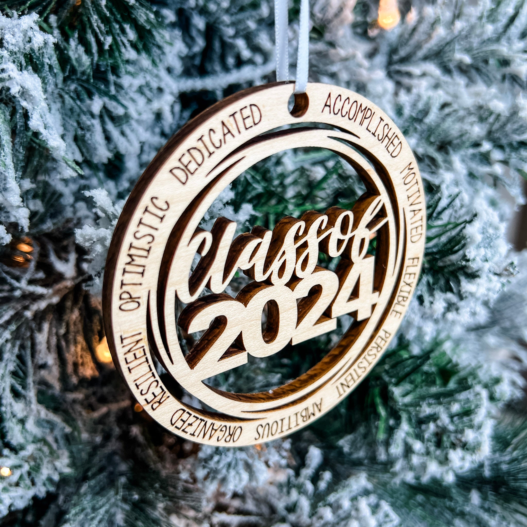 Class of 2024 | Engraved Wood Ornament