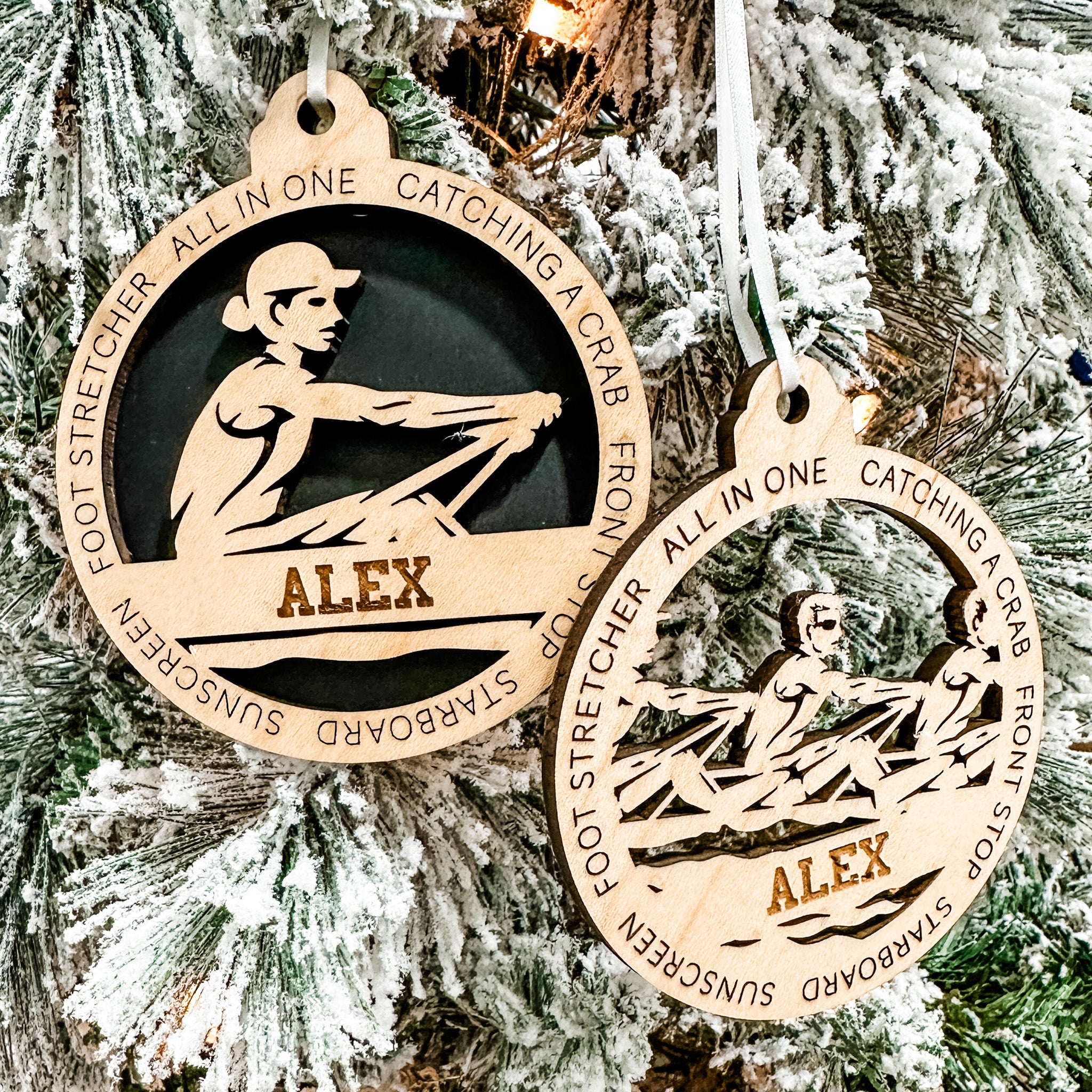 Personalized Rowing Collection • Ornament, Magnet, Medal, or Mini Sign