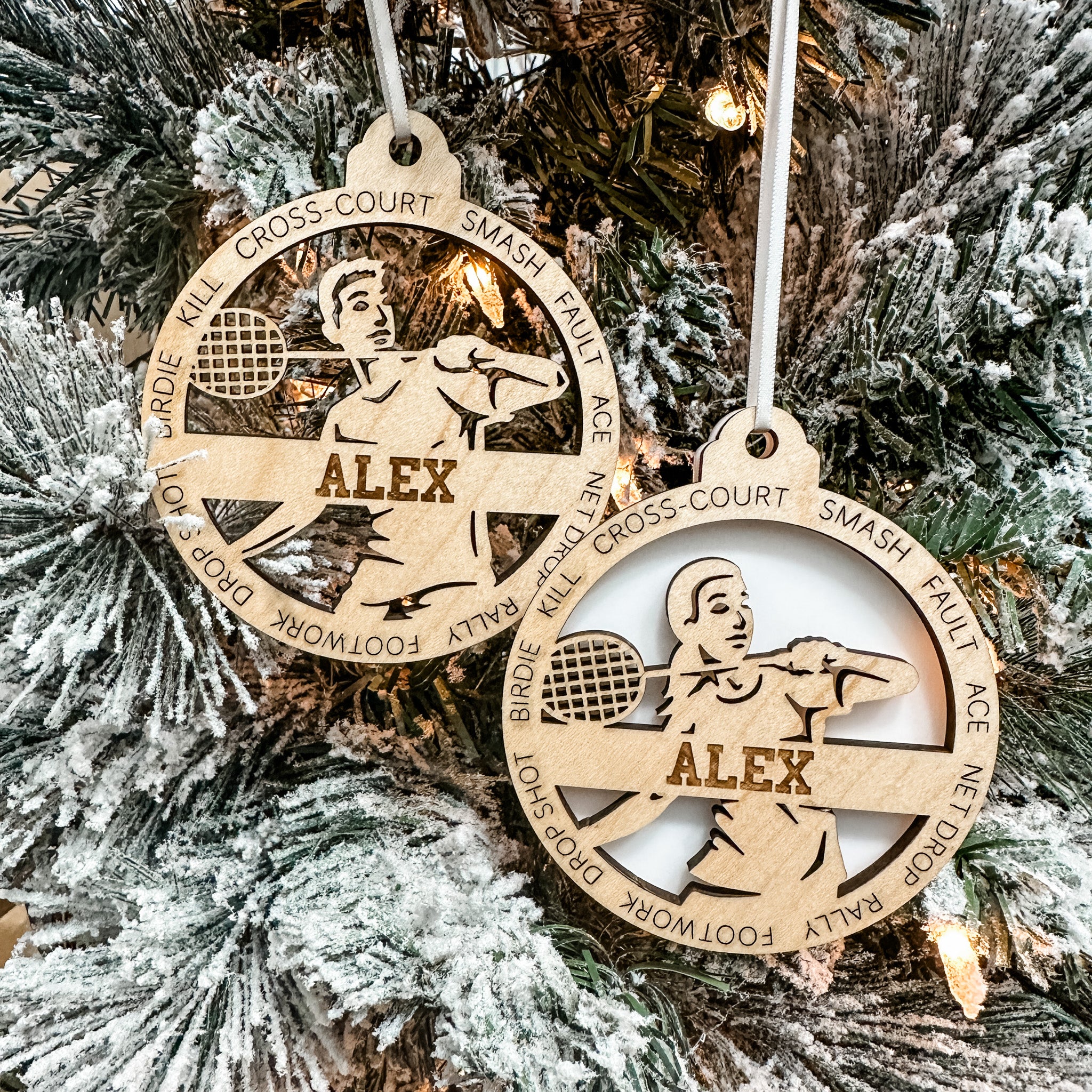 Personalized Badminton Collection • Ornament, Magnet, Medal, or Mini Sign