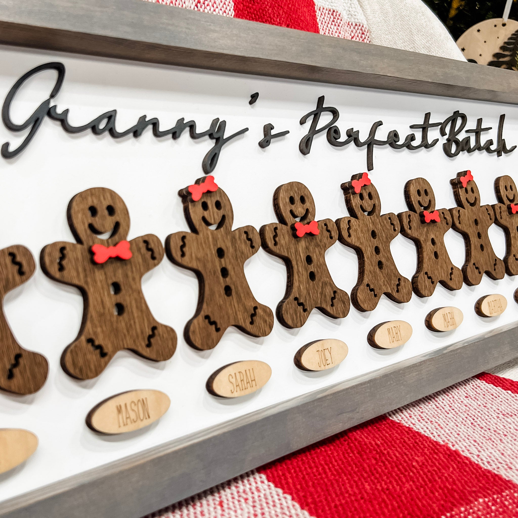 Grandma's Perfect Cookie Batch | 3D Wood Sign