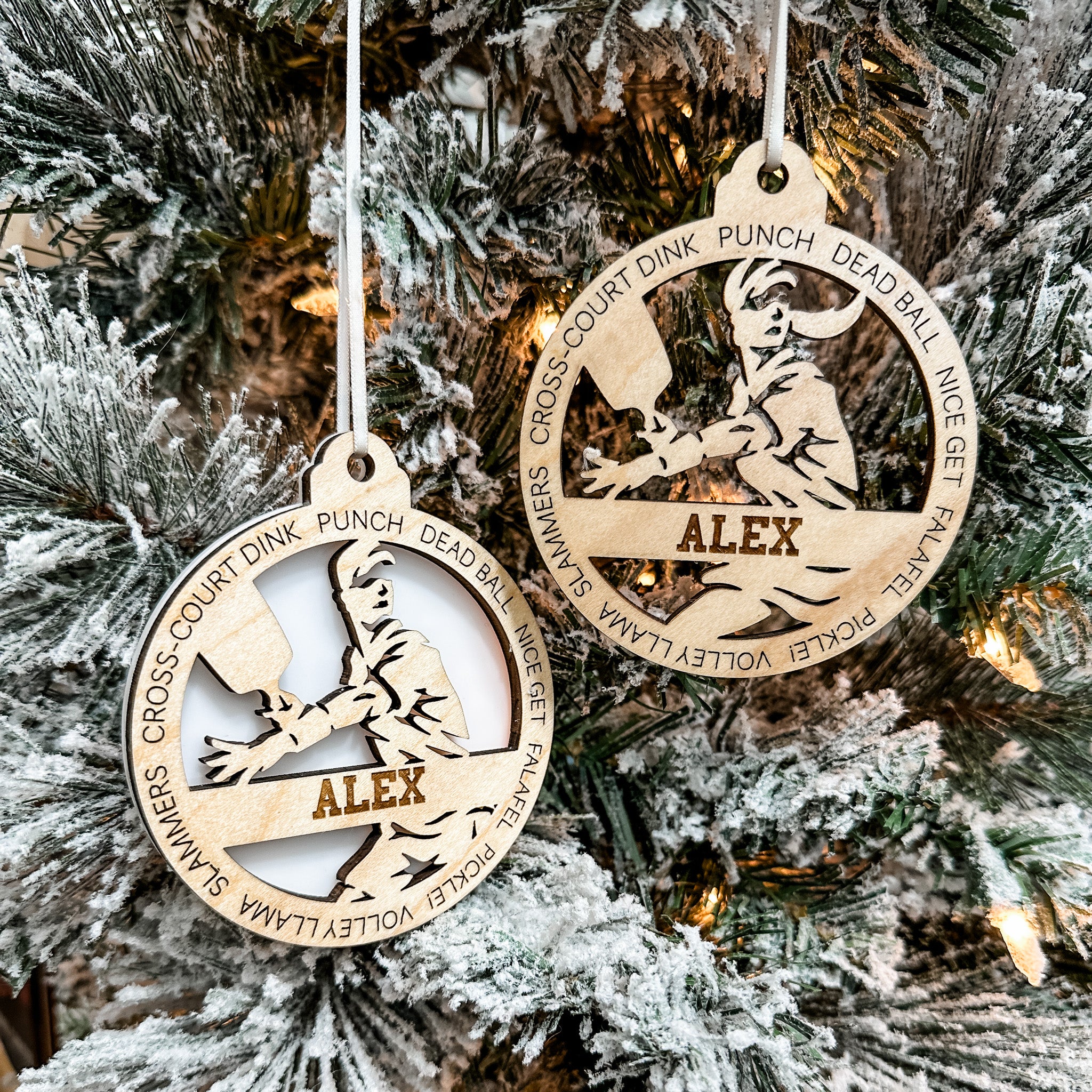 Personalized Pickleball Collection • Ornament, Magnet, Medal, or Mini Sign