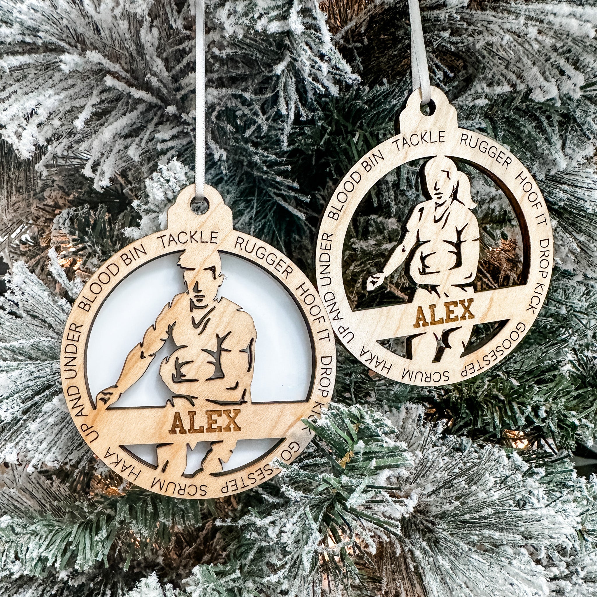 Personalized Rugby Collection • Ornament, Magnet, Medal, or Mini Sign