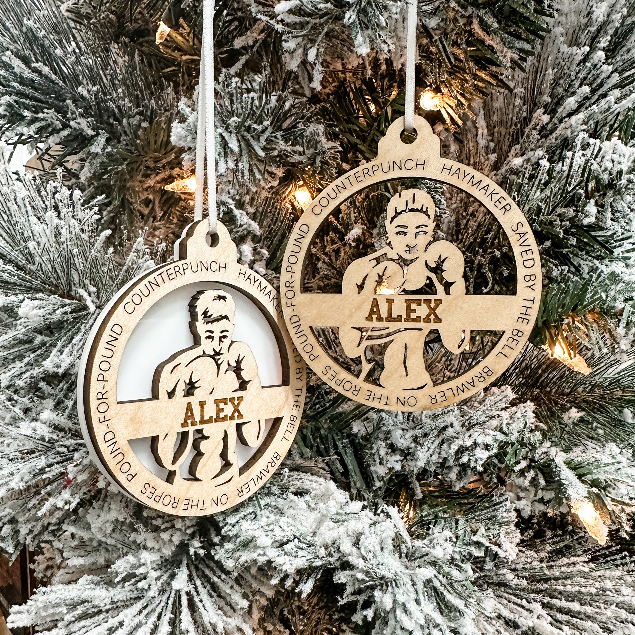Personalized Boxing Collection • Ornament, Magnet, Medal, or Mini Sign