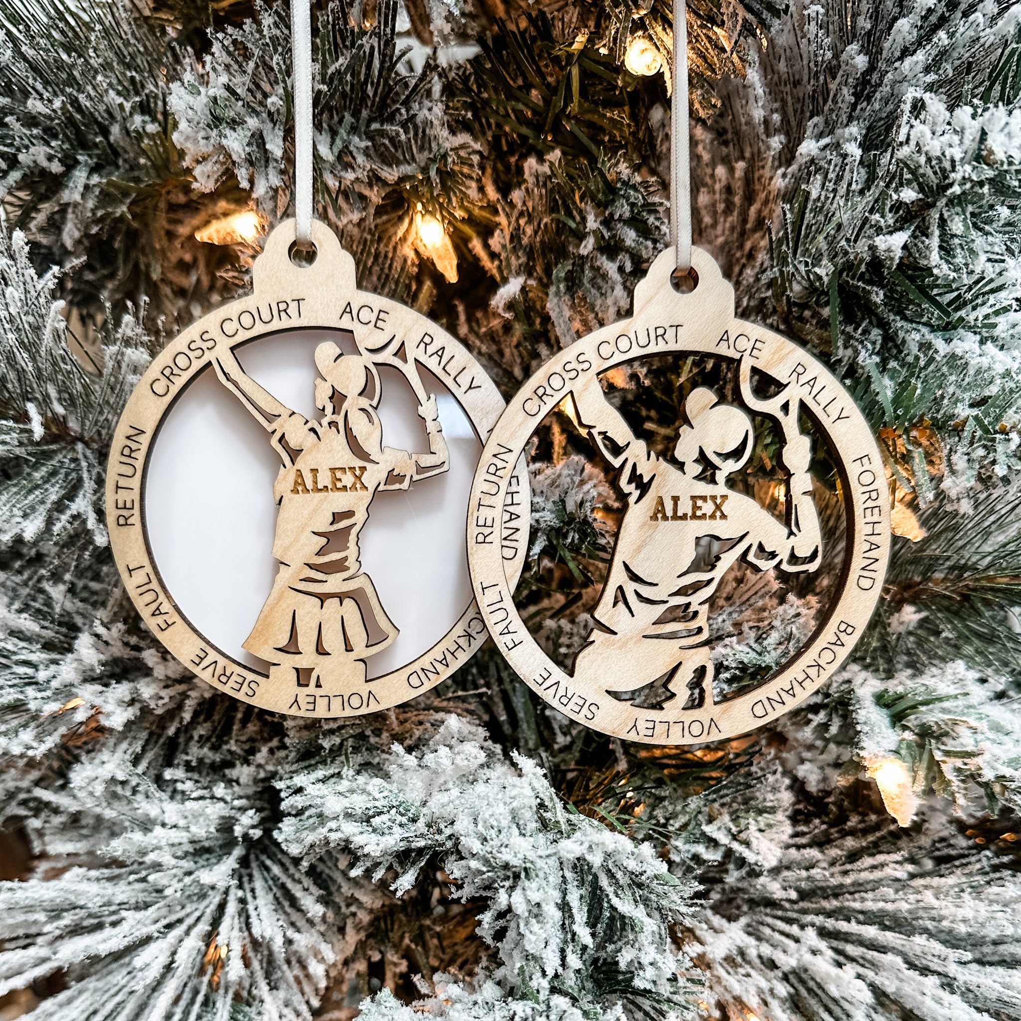 Personalized Tennis Collection • Ornament, Magnet, Medal, or Mini Sign