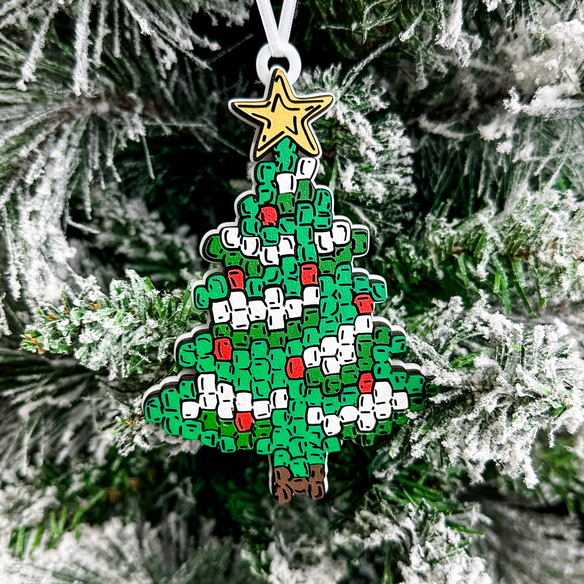 The Christmas Tree - from the Mosaic Ornament Collection | 3D Wood Ornament