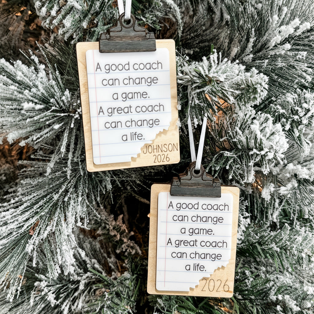 A Great Coach Can Change a Life Ornament