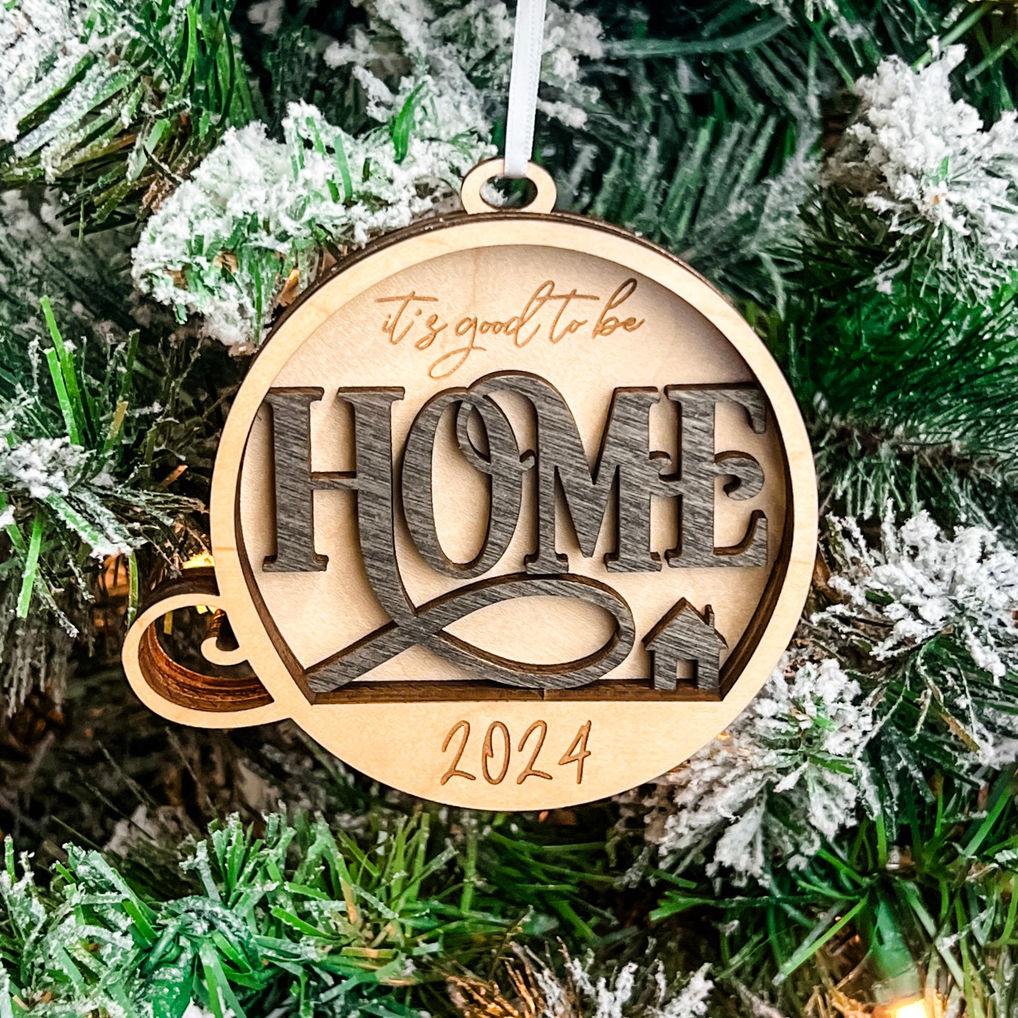 Maple Layer It's Good To Be Home | 3D Wood Ornament