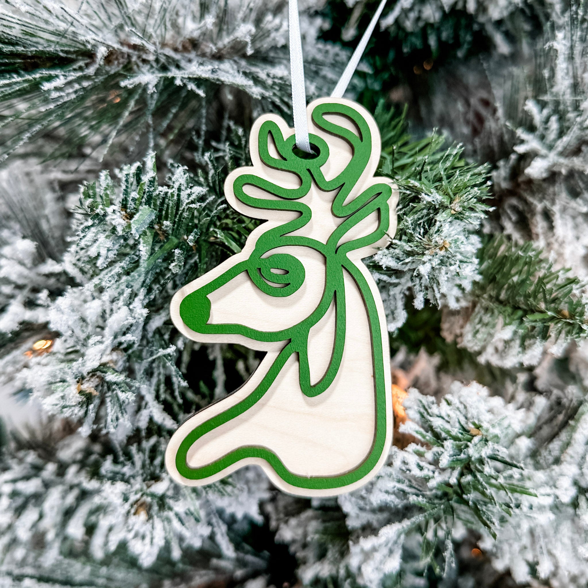 Classic Christmas Scribbles | 3D Wood Ornament (Choose from 3!)