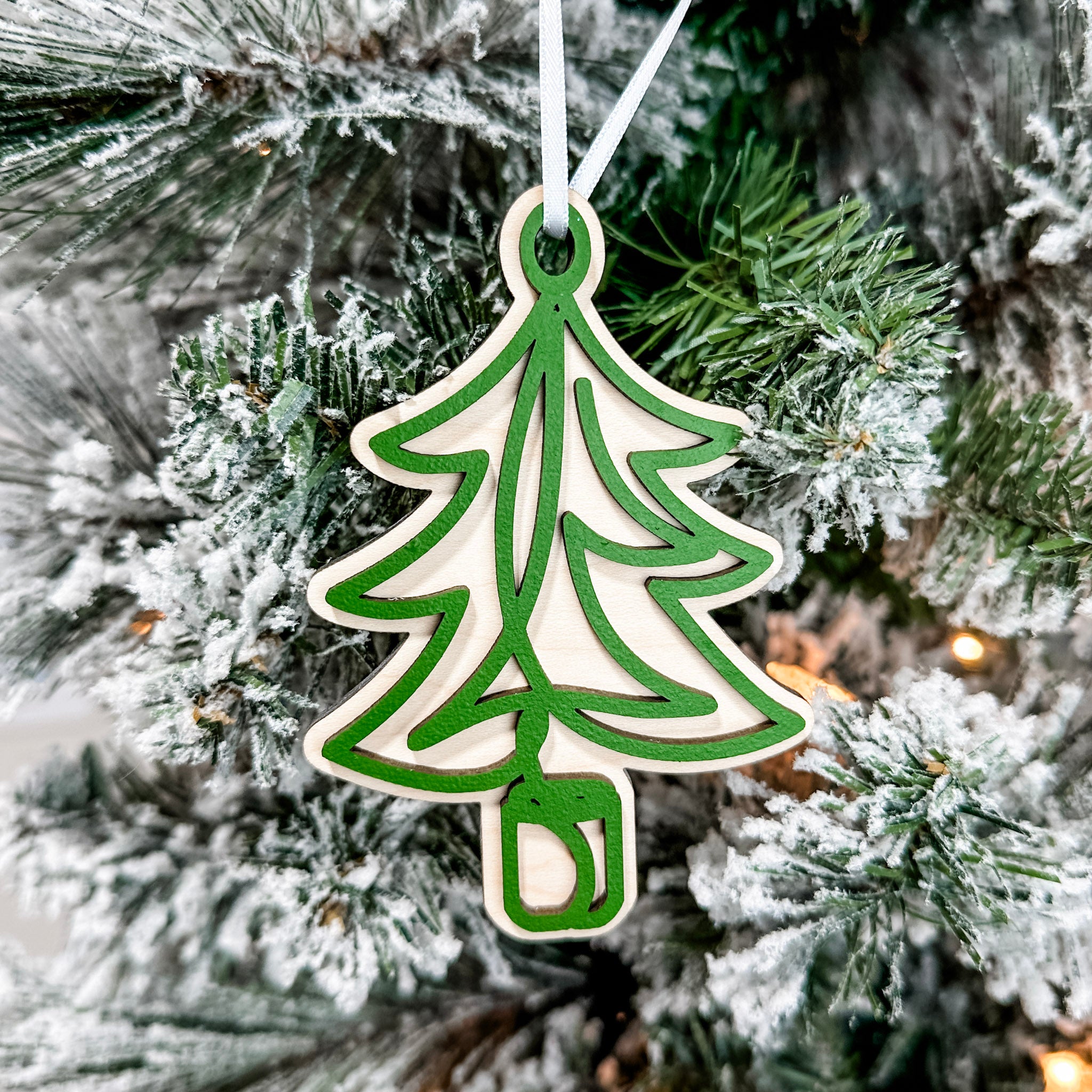 Classic Christmas Scribbles | 3D Wood Ornament (Choose from 3!)