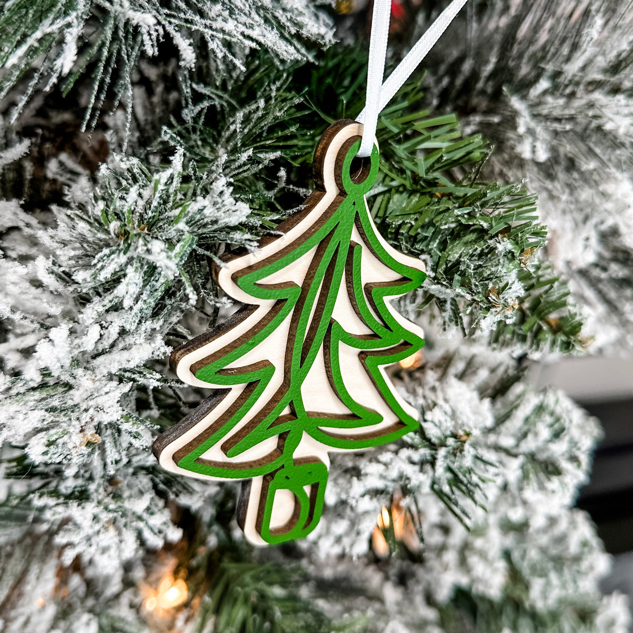 Classic Christmas Scribbles | 3D Wood Ornament (Choose from 3!)