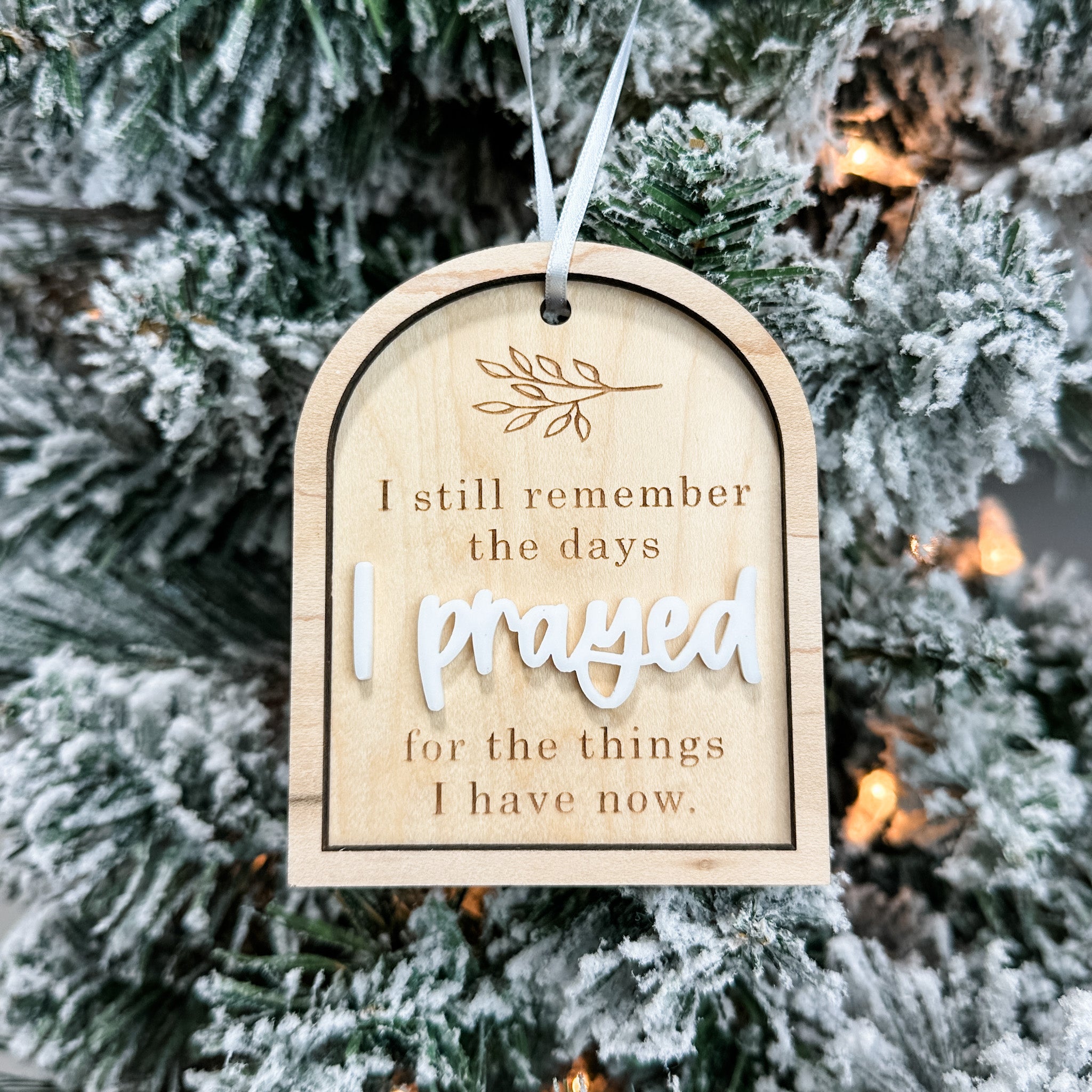 I Still Remember the Days I Prayed Ornament
