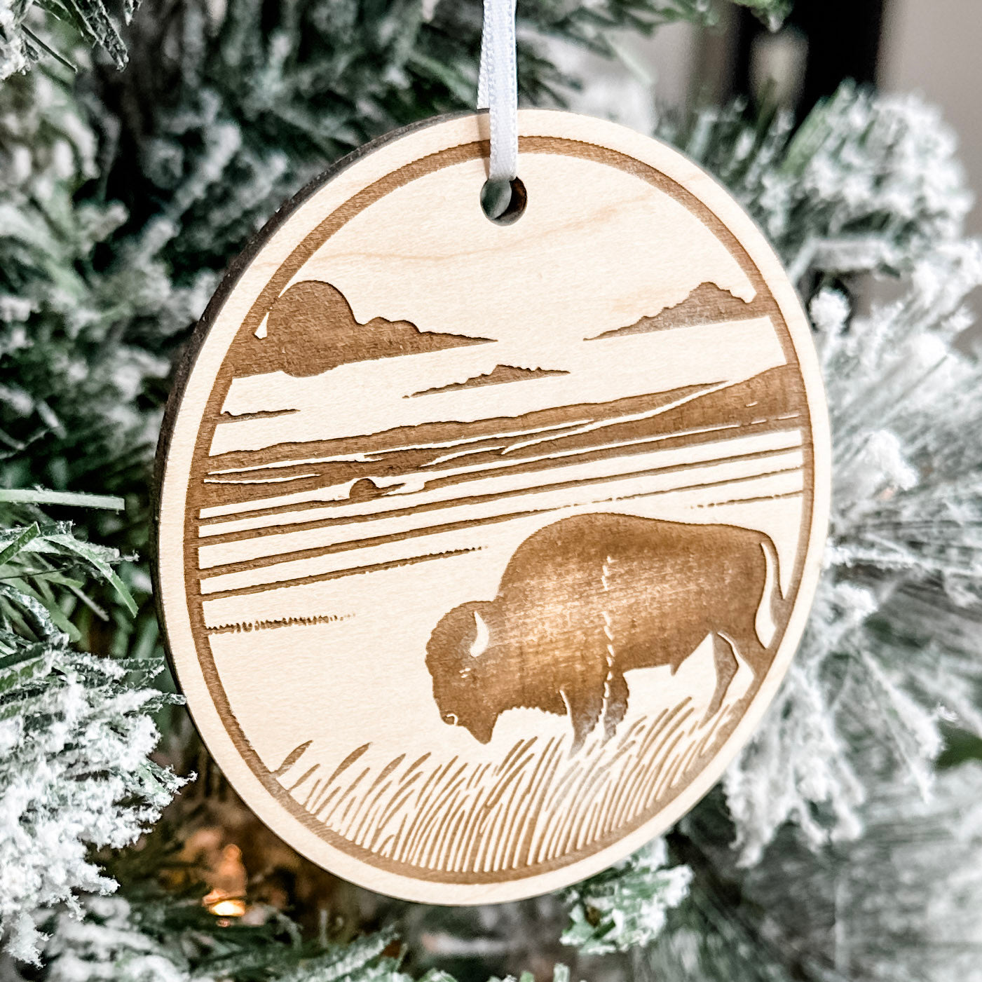 A Simple Life on the Prairies | Engraved Wood Ornaments (Choose from 6!)