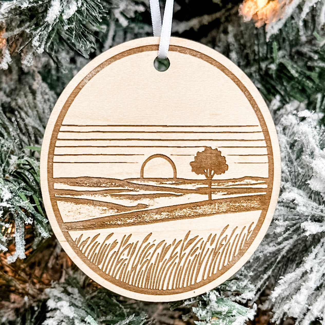 A Simple Life on the Prairies | Engraved Wood Ornaments (Choose from 6!)