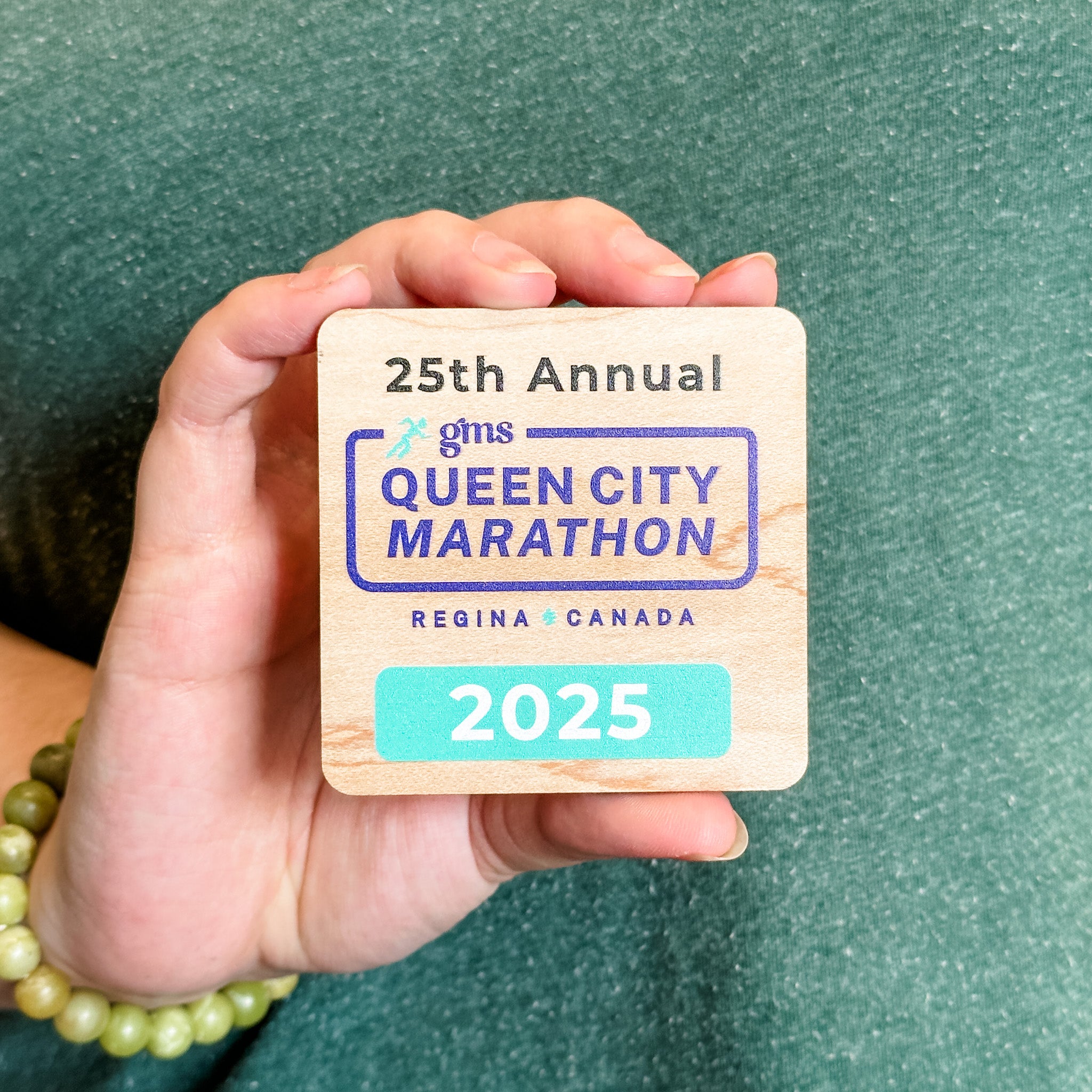 25th Annual Queen City Marathon • Wood Ornaments & Magnets • For Marathon Participants & Volunteers