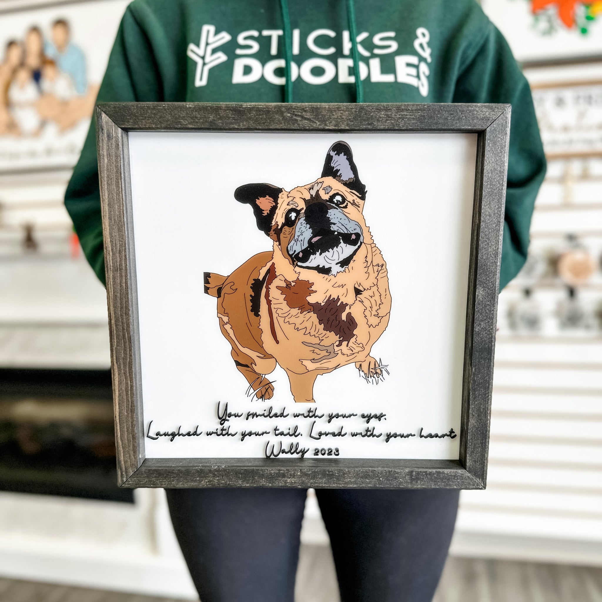 Hand-Sketched Pet & Animal Portrait from Photo (Choose from 3 Styles) - Sticks & Doodles