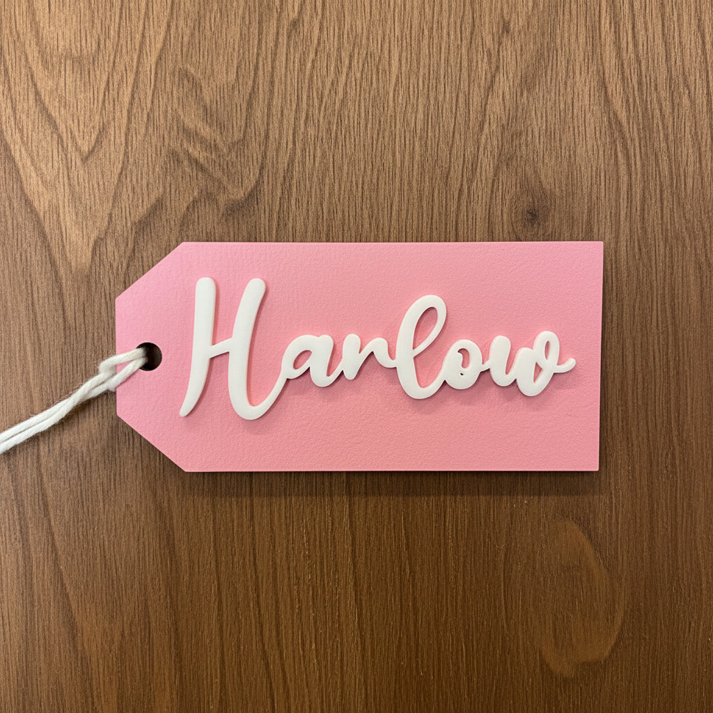 Personalized Stocking Tags with Tag Background