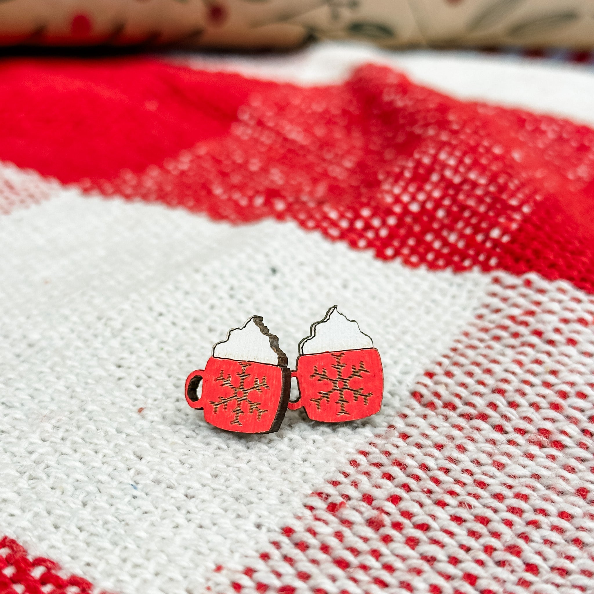 The Christmas Collection | Handcrafted Wood Earrings | ❄️ Made by Bailey ❄️