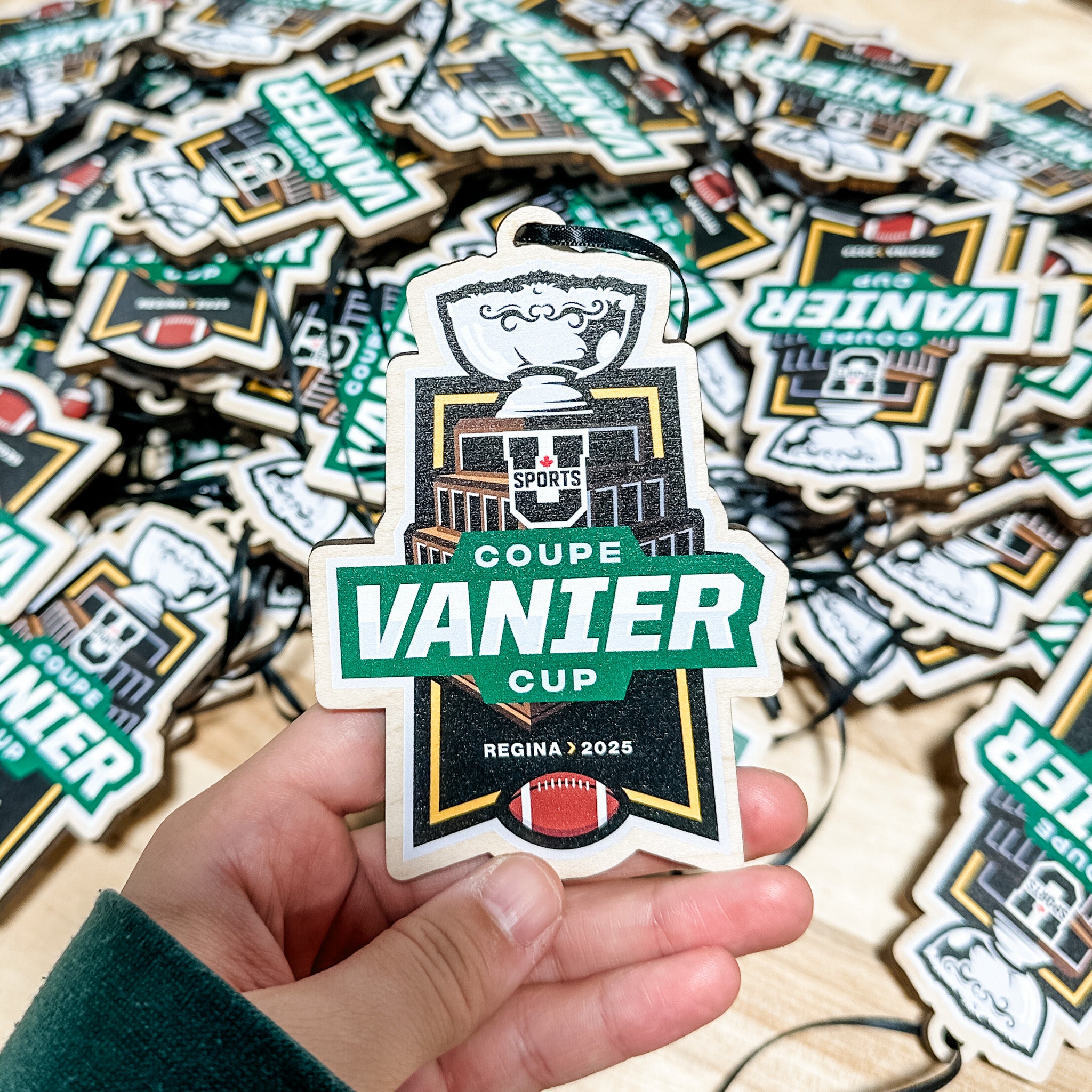 Custom Printed Wood Logo Ornaments