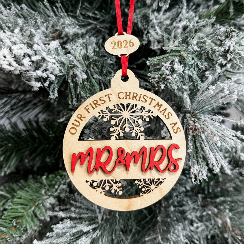 Our First Christmas Married Ornament