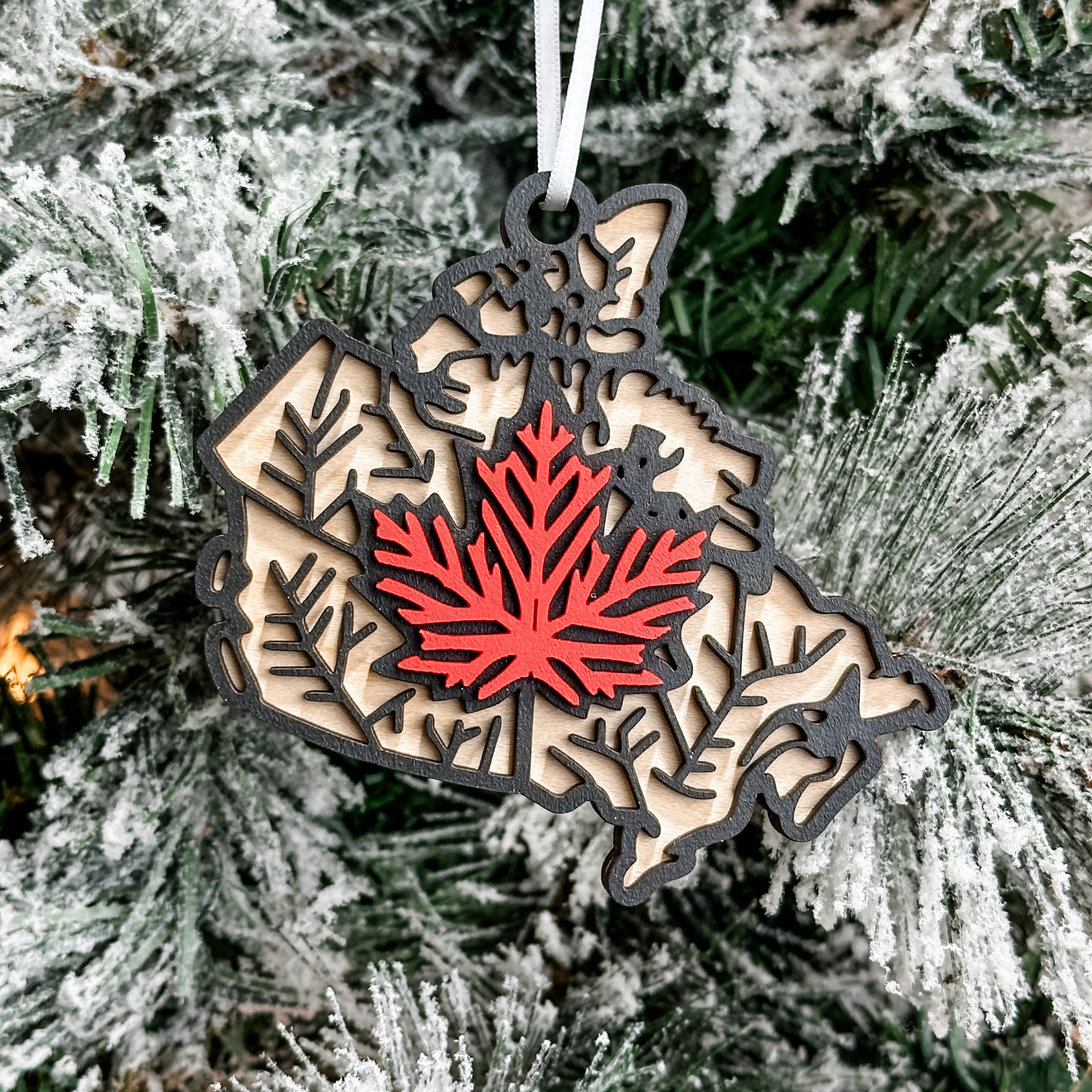 Our Country • 3D Wood Ornament or Magnet • For Those Who Love Canada