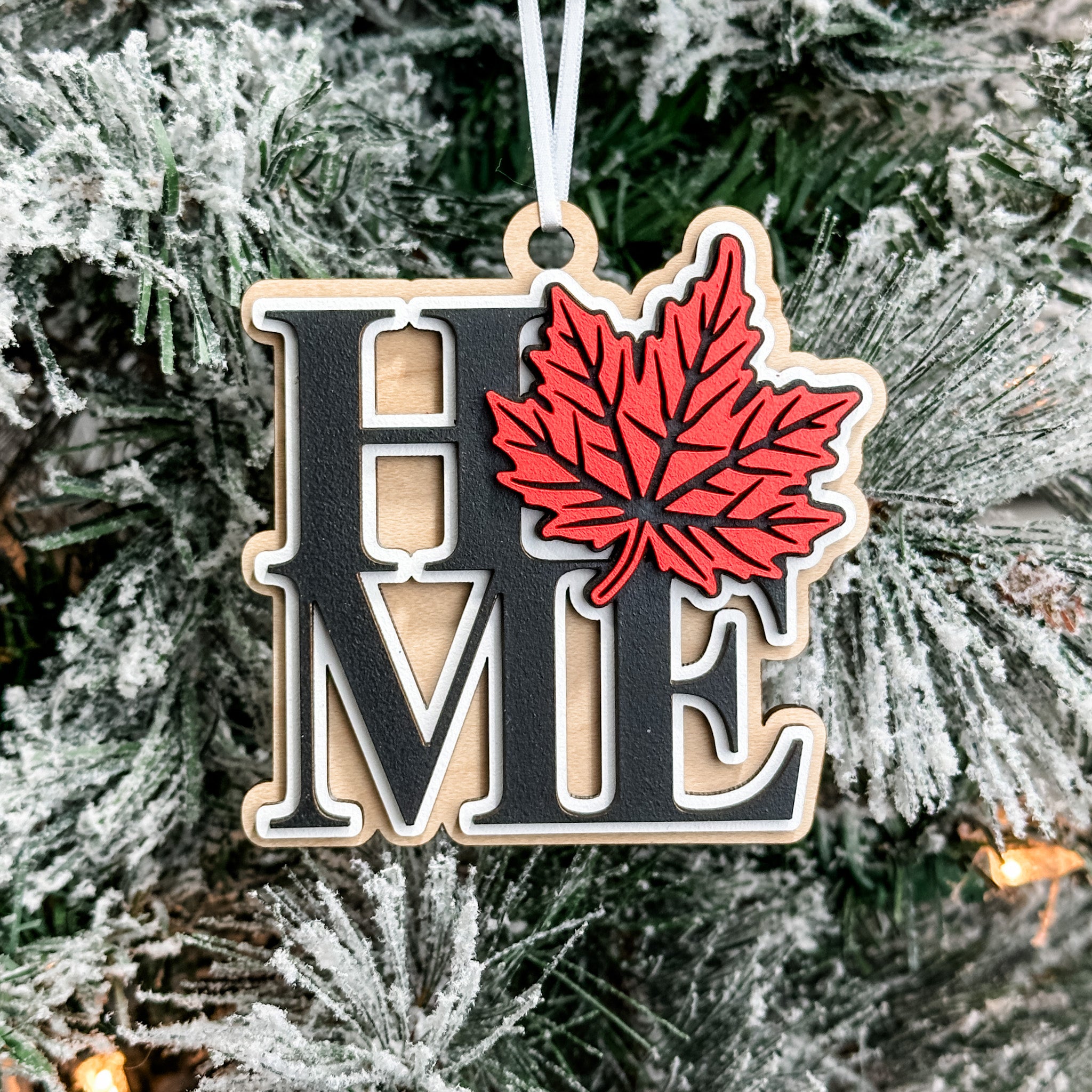 Canada is Home • 3D Wood Ornament or Magnet • For Those Who Love Canada