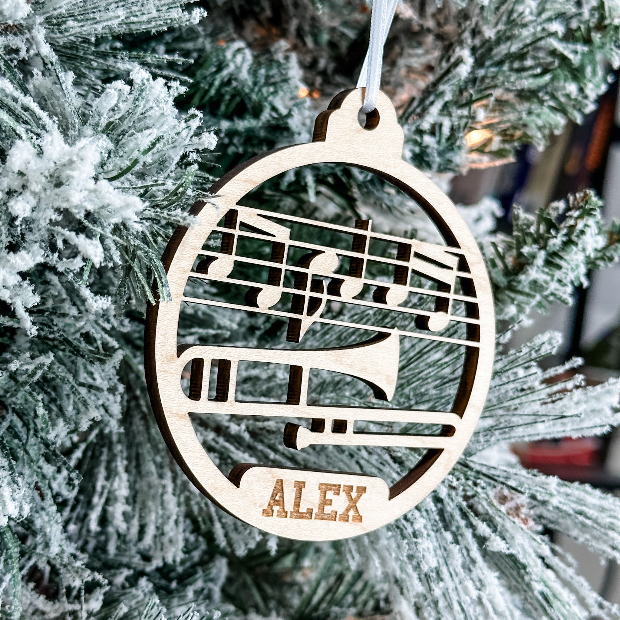 Personalized Trombone Collection • Ornament, Magnet, Medal, or Mini Sign