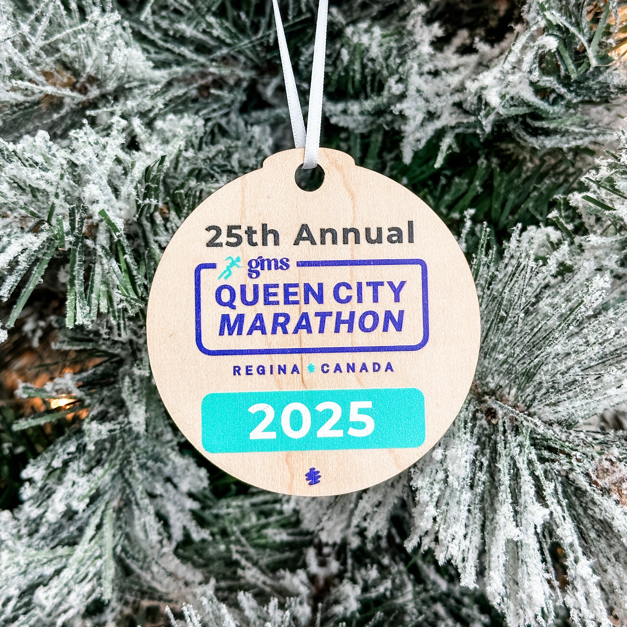 25th Annual Queen City Marathon • Wood Ornaments & Magnets • For Marathon Participants & Volunteers