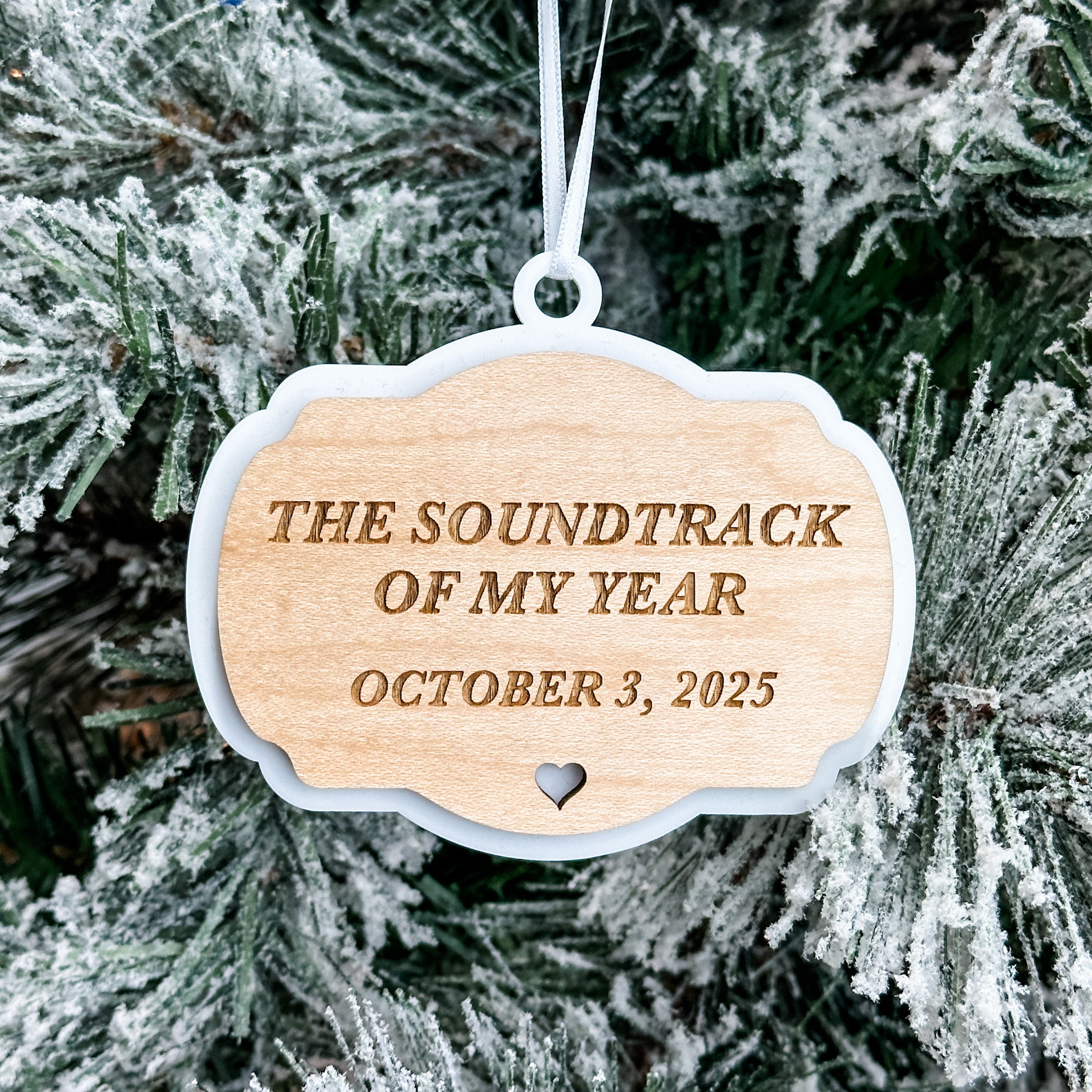Taylor Swift Showgirl Inspired • Engraved Wooden Ornament • For Fans and Collectors