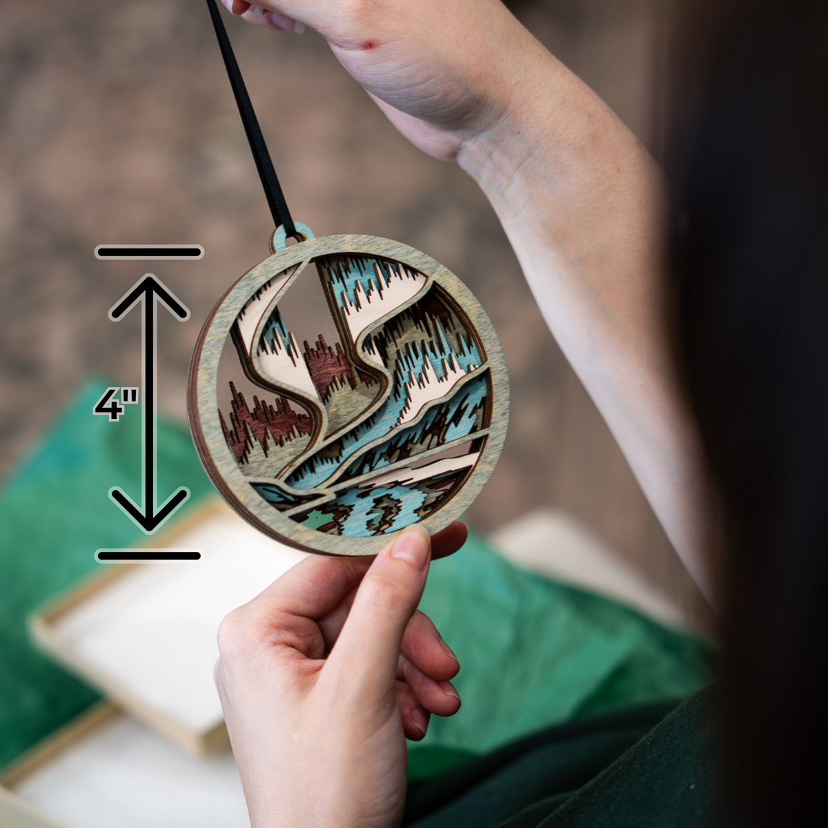 Premium Northern Lights Ornament