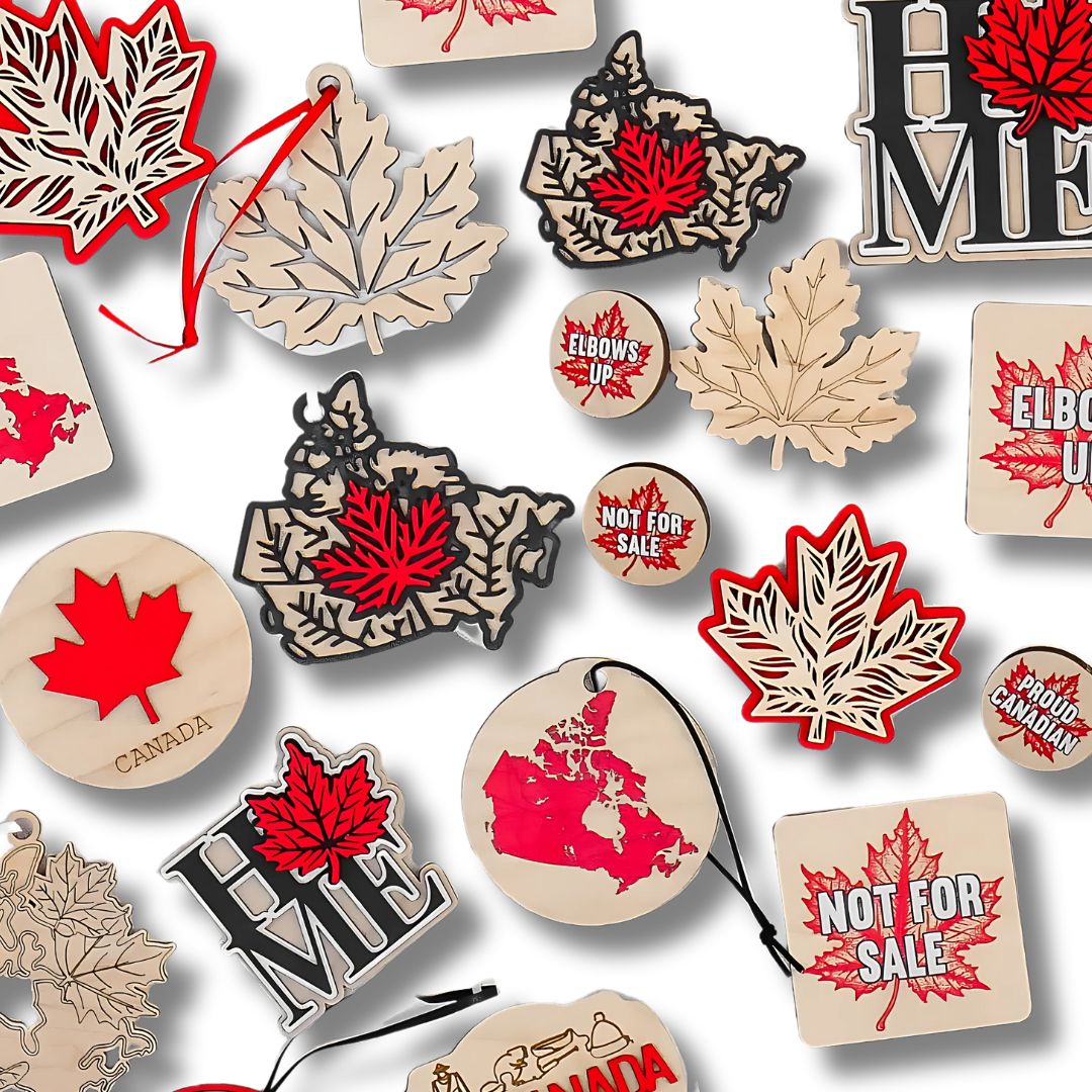 Canadian Pins, Car Charms, Ornaments, & Magnets