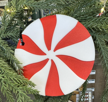 Peppermint Candy Oversize Ornaments