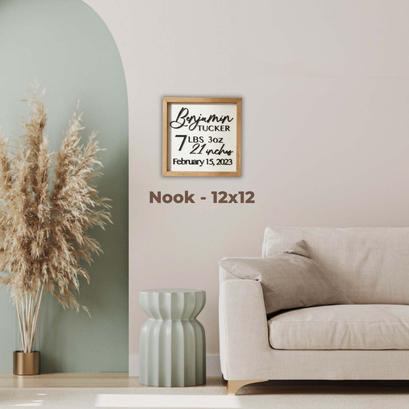 Personalized Birth Stats Name Sign