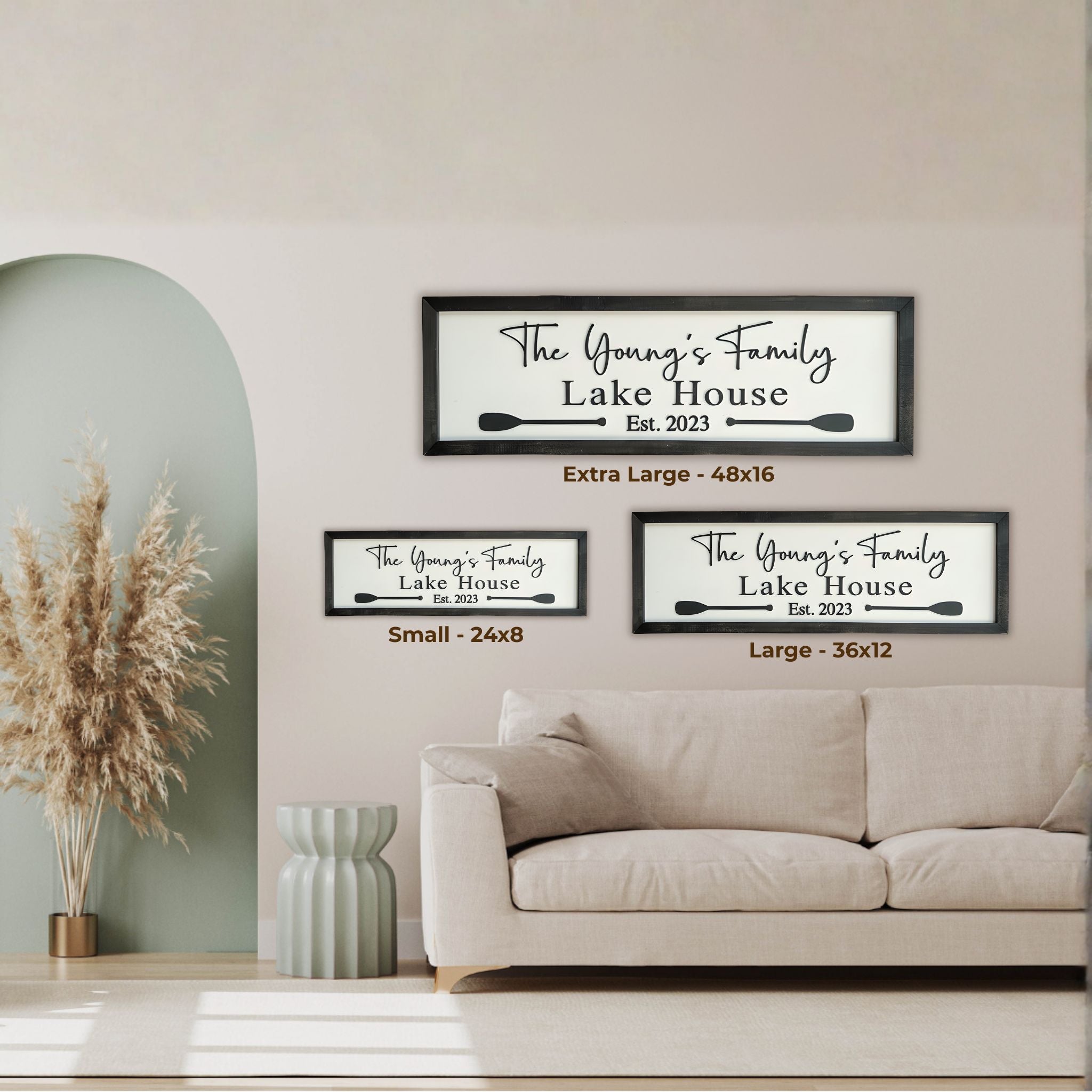 The Lake House Wood Sign