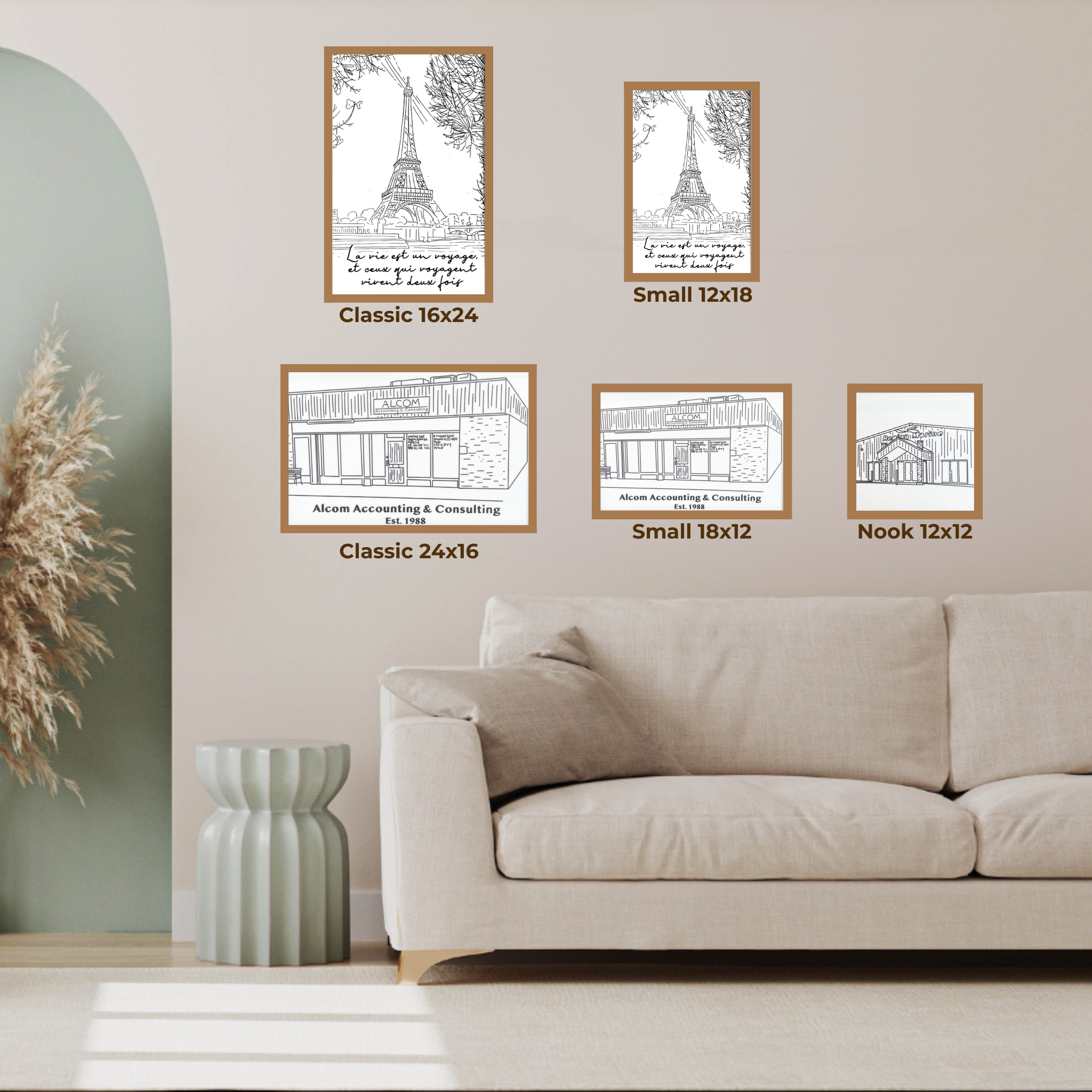 #Art Style_Black and White Acrylic Print