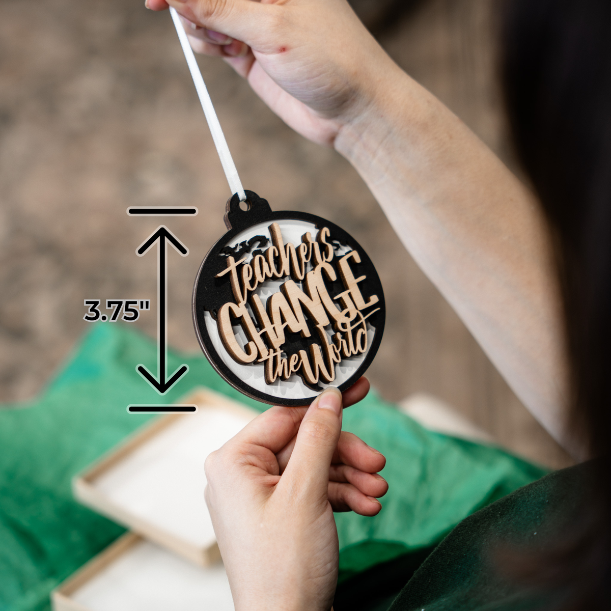 Teachers Change the World Ornament