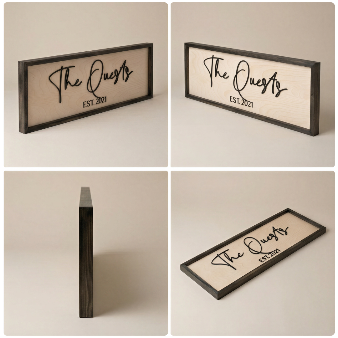 The Legacy Framed Family Name Sign