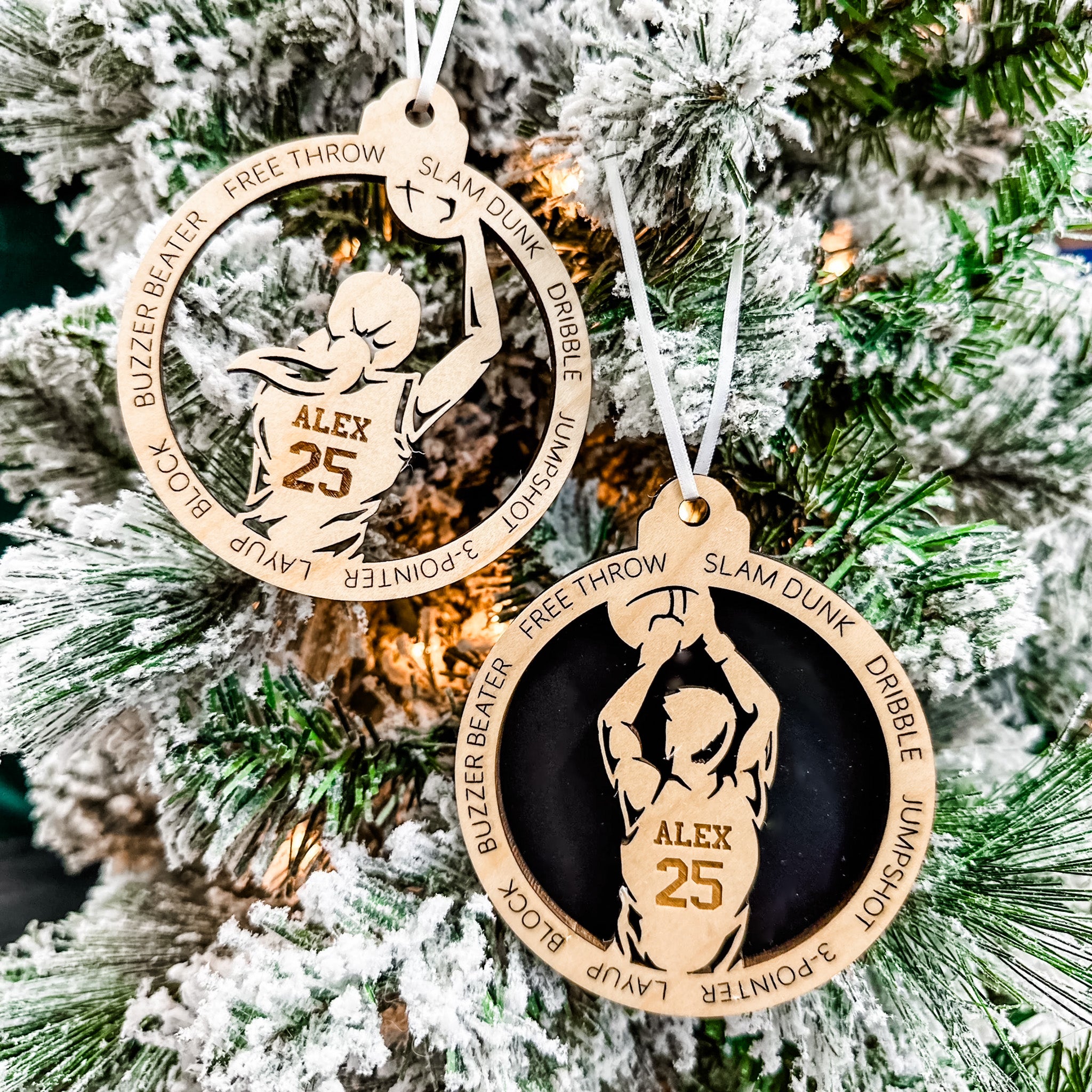 Personalized Basketball Collection • Ornament, Magnet, Medal, or Mini Sign