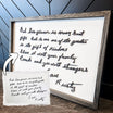 Custom Handwriting Artwork