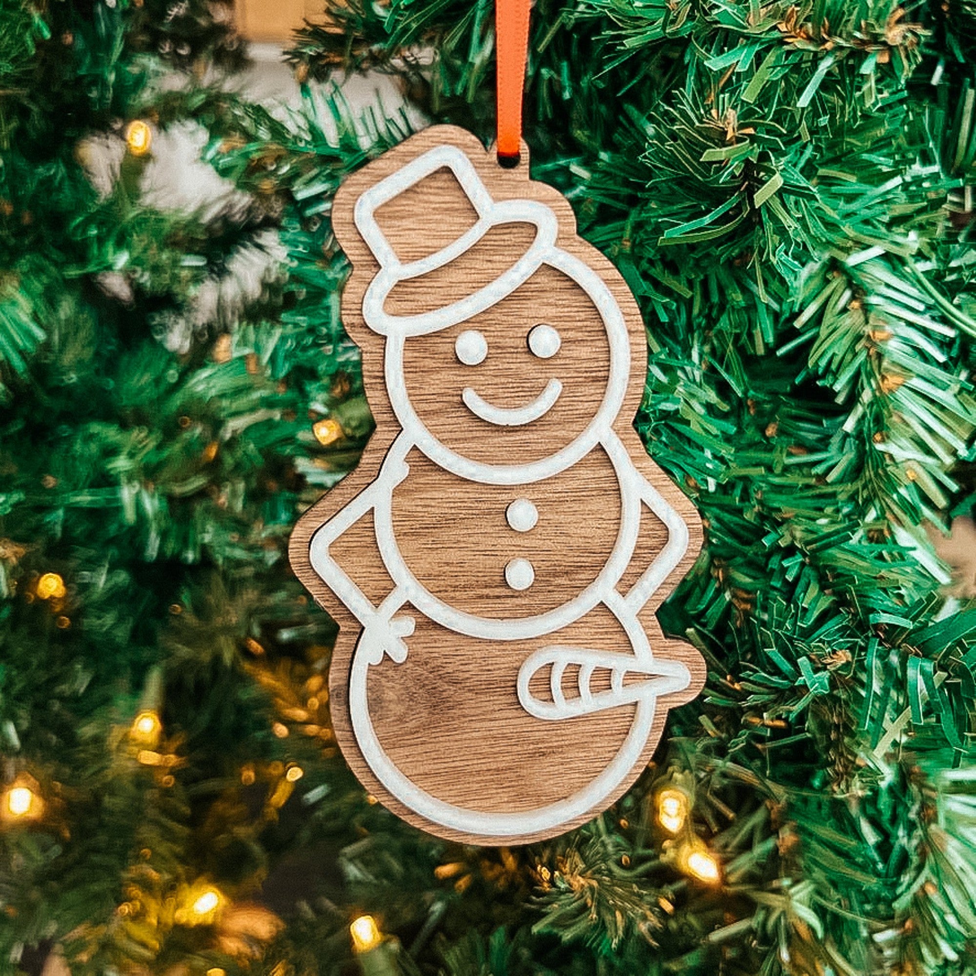 Walnut & Acrylic Naughty Ornaments - Sticks & Doodles