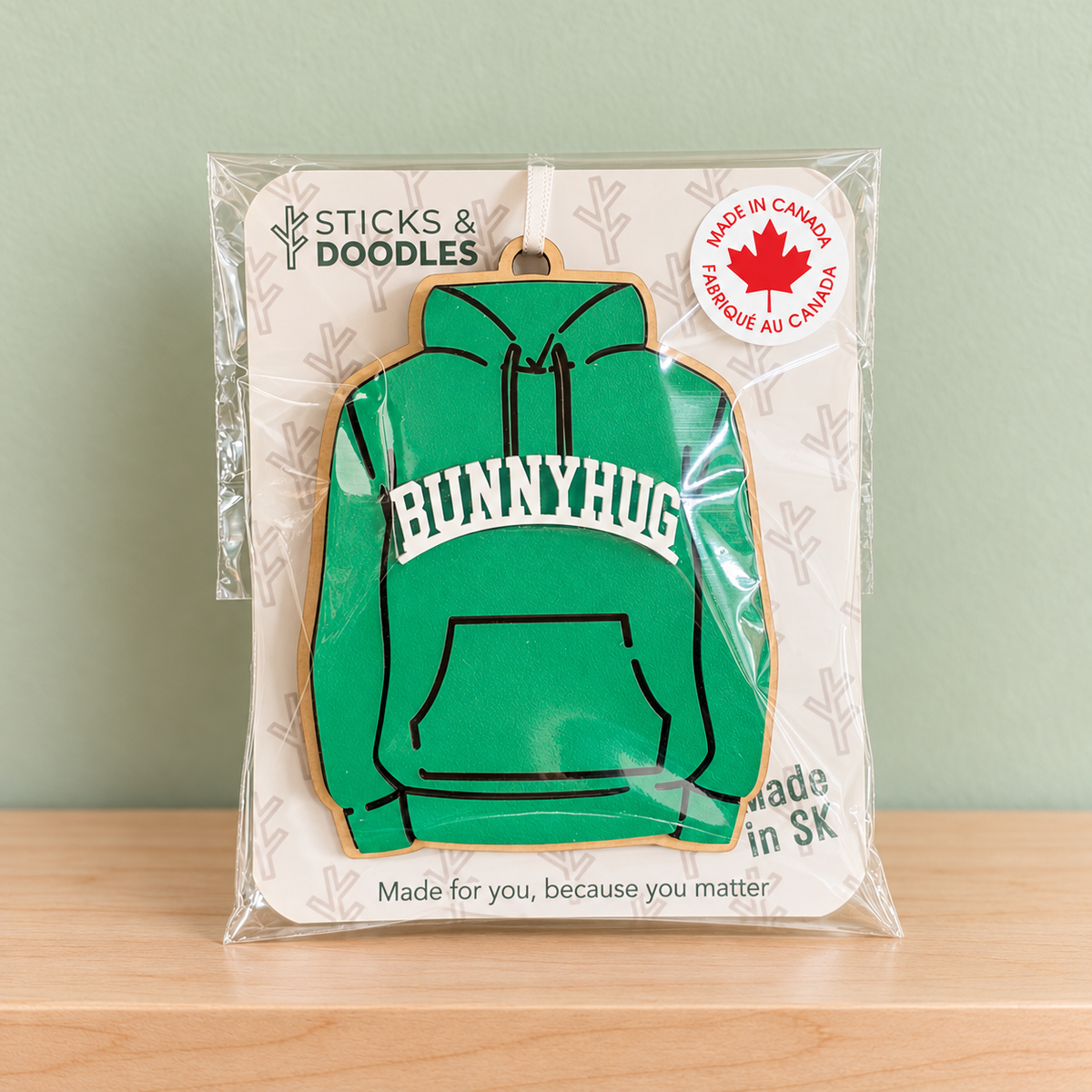 Bunnyhug Ornament